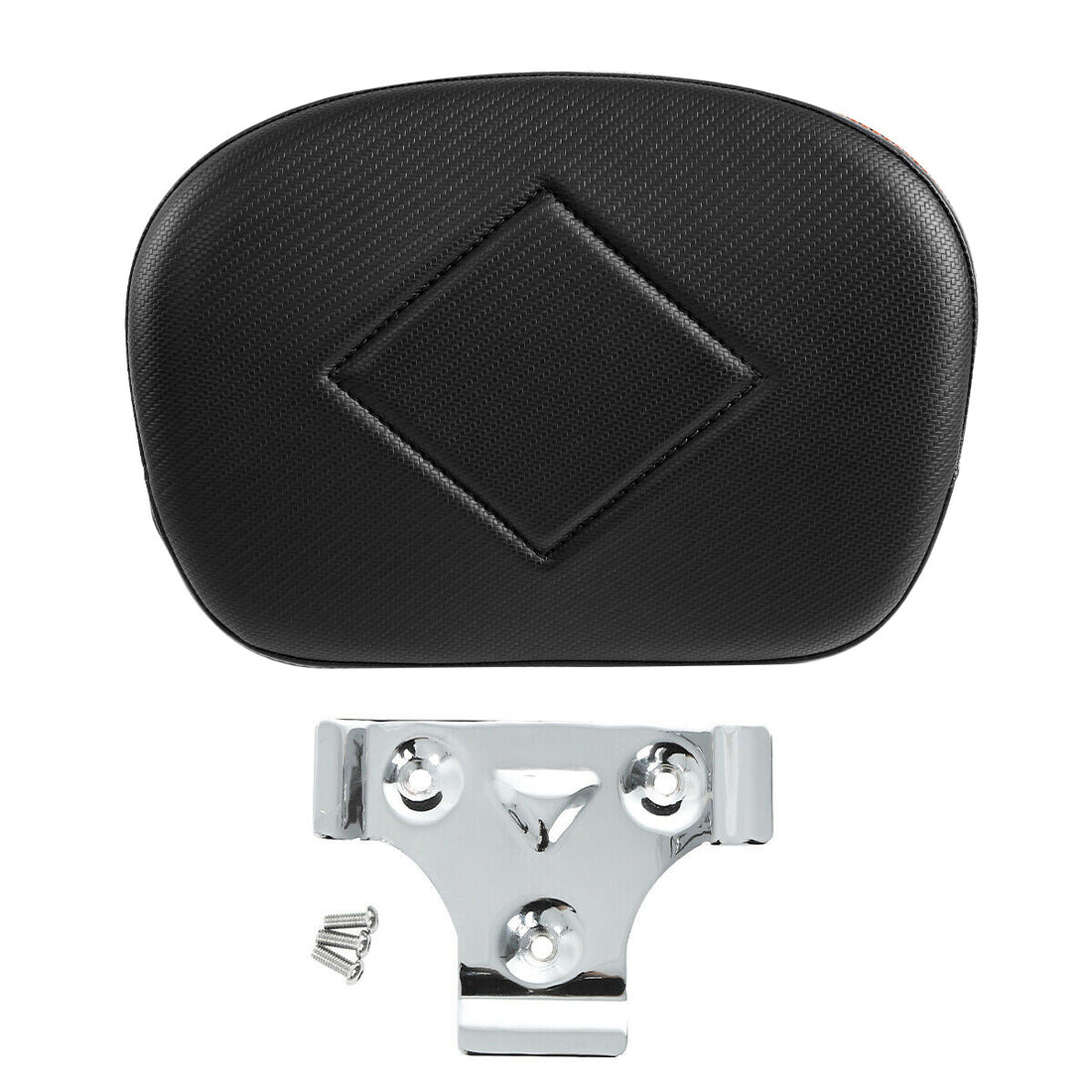 Passenger Sissy Bar Backrest Pad Fit For Harley Touring Street Glide Flhx Black