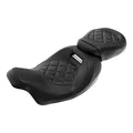 Black Stitching Driver Passenger Seat Fit For Harley Touring Road King 2009-2023