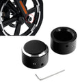 Gloss Black Front Axle Nut Covers Bolt Kit Fit For Harley Touring Road Glide New