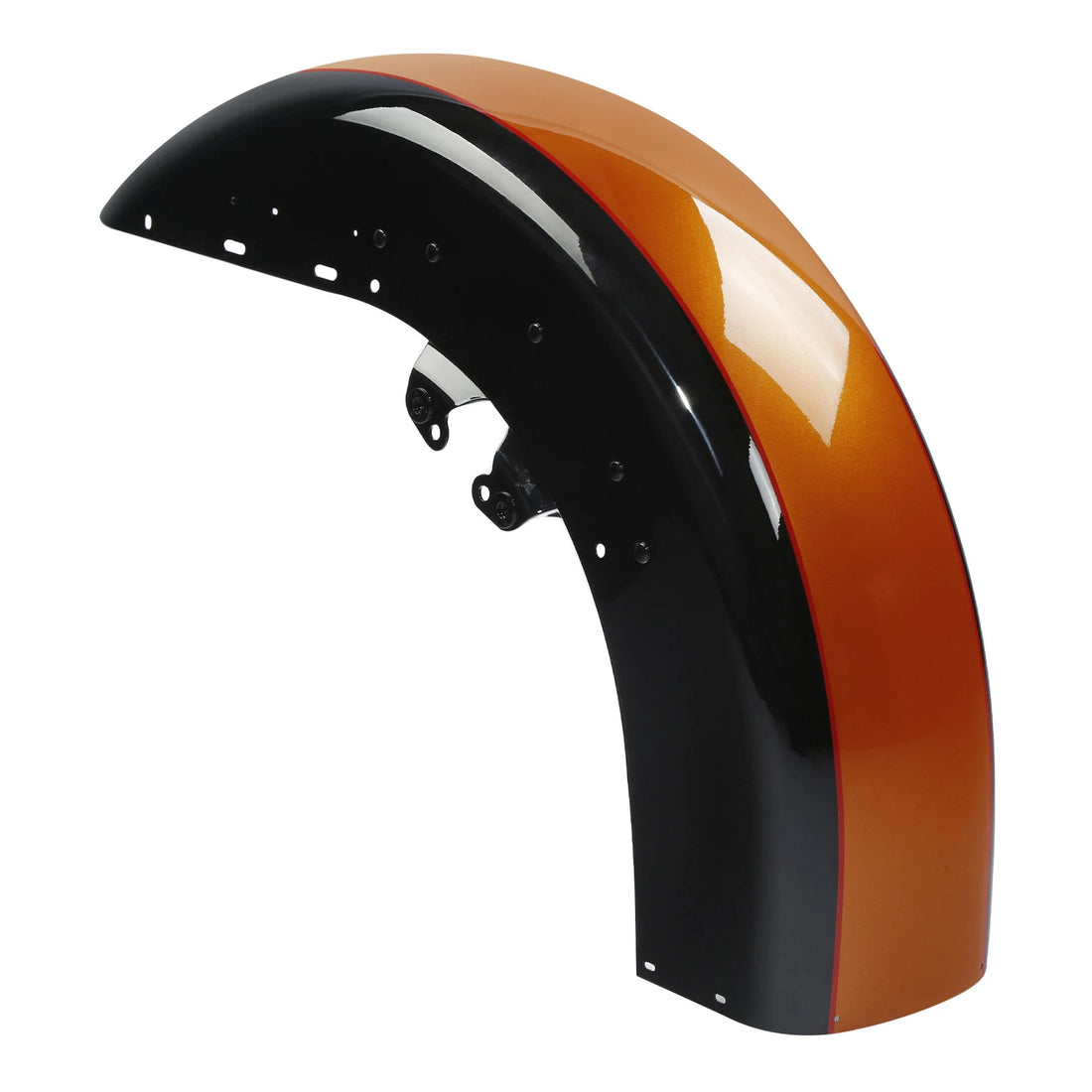 Front Fender Fit For Harley Electra Glide 2014-2024 Amber Whiskey/Vivid Black