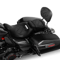Driver Passenger Seat & Backrest Pad Fit For Harley Cvo Road Glide 2009-23 Black