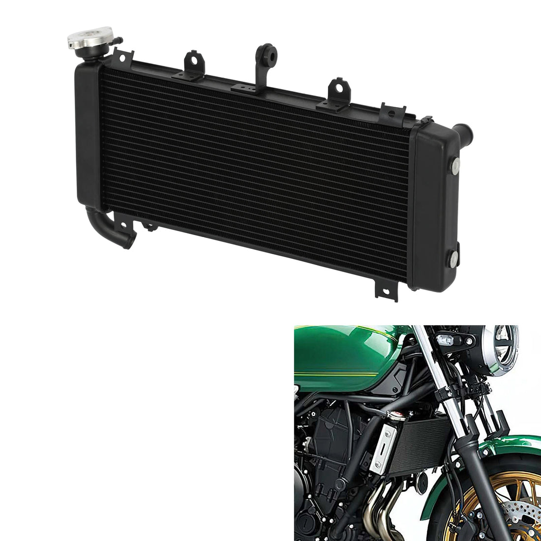 Aluminum Radiator Cooler Cooling Fit For Kawasaki Z650RS 2022-2026
