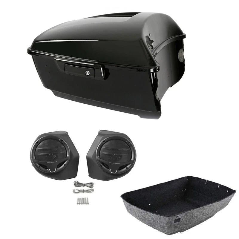 King Trunk 6.5" Speakers Pods Fit For Harley Touring Street Road Glide 2014-2026