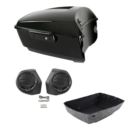 King Trunk 6.5" Speakers Pods Fit For Harley Touring Street Road Glide 2014-2026
