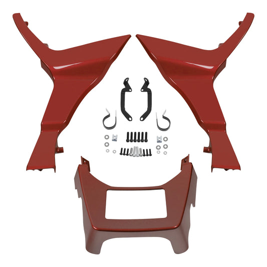 Side Fairing Chin Spoiler Cover Fit For Harley Road Glide Fltrx 17-24 Wicked Red
