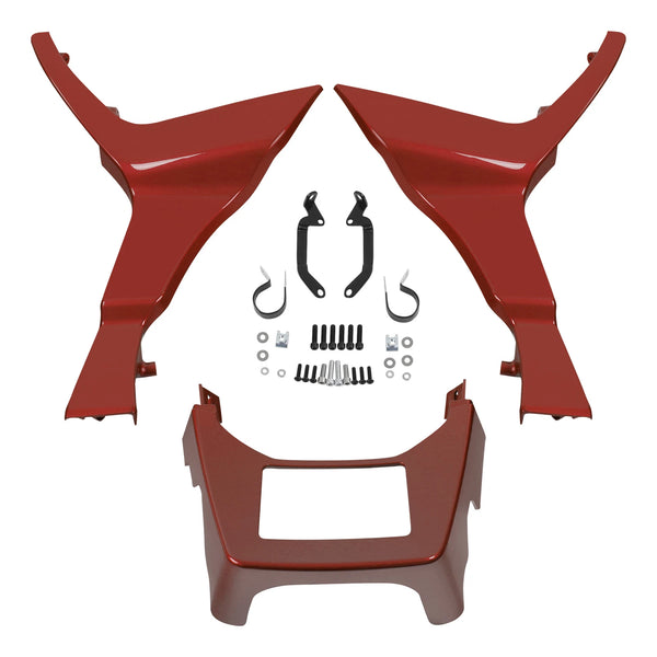 Side Fairing Chin Spoiler Cover Fit For Harley Road Glide Fltrx 17-24 Wicked Red