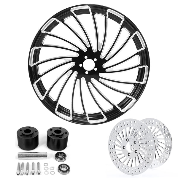 32" Front Wheel Rim Dual Disc Hub Brake Rotor Fit For Harley Road Glide 2008-24