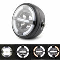 7'' LED Front Projector Hi-Lo Headlight DRL Light Aperture Headlamp For Honda
