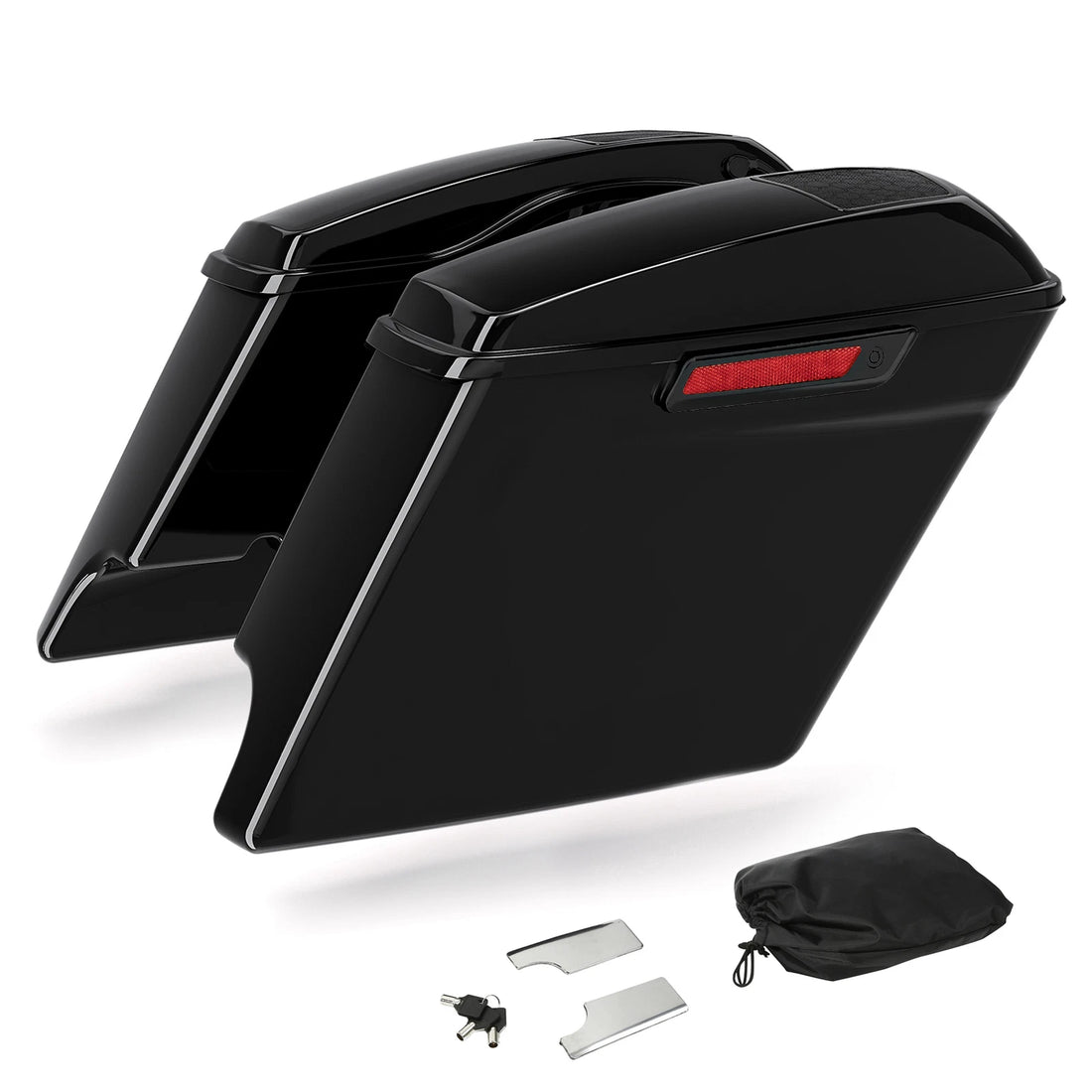 5" Extended Saddlebags 6" x 9" Speaker Cutout Fit For Harley Street Glide 14-24