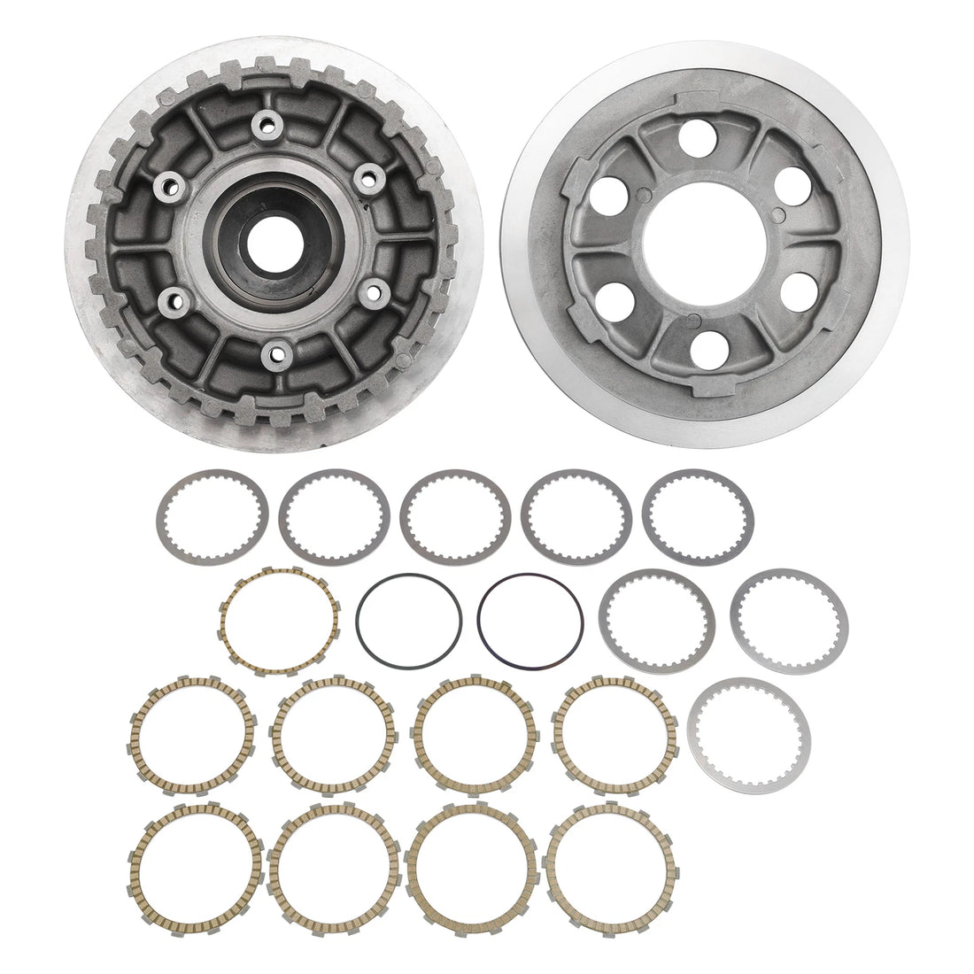 Clutch Pressure Plate Friction Clutch Plates Kit Fit For Harley Touring 04-2010