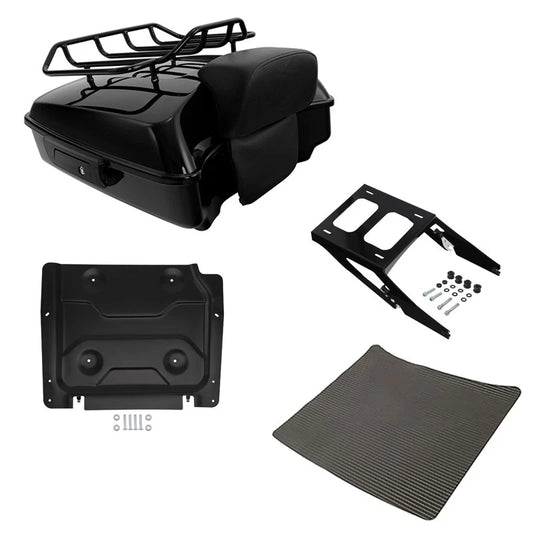 Chopped Trunk Luggage Pad Rack Two-Up Mount Fit For Harley Sport Glide 2018-2021