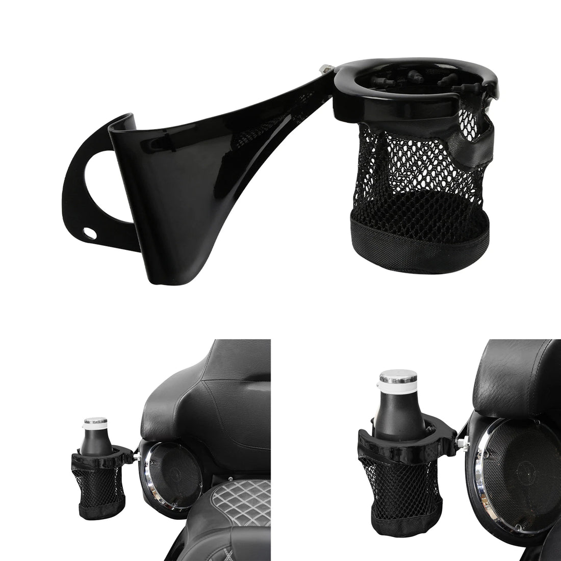 Drink Cup Holder Passenger Fit For Harley Cvo Road Glide Ultra Fltruse 2015-2023