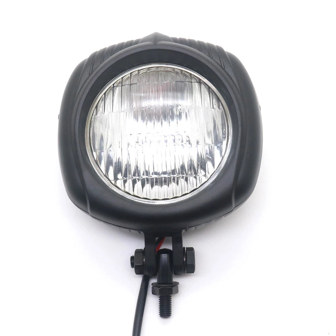 Motorcycle Black Metal Vintage Retro Headlight For Harley Honda Suzuki Custom