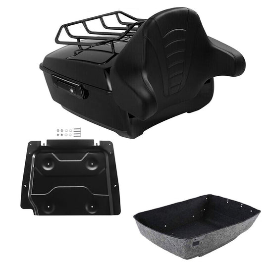 Black King Trunk Backrest Base Plate Fits For Harley Touring Road Glide 14-2026