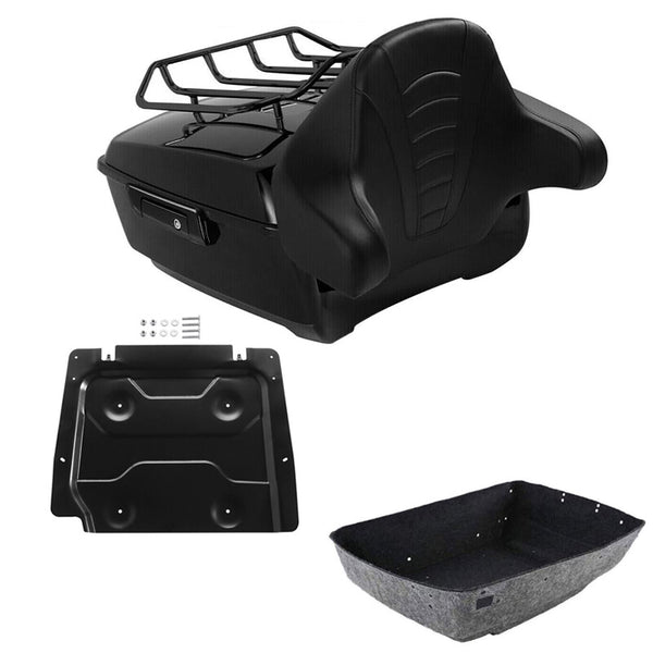 Black King Trunk Backrest Base Plate Fits For Harley Touring Road Glide 14-2026