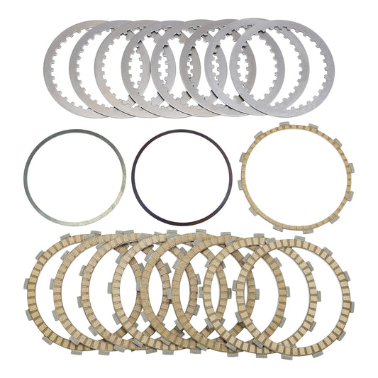Drive Clutch Plates Kit Fit For Harley Twin Cam Touring Softail Dyna 1999-2017