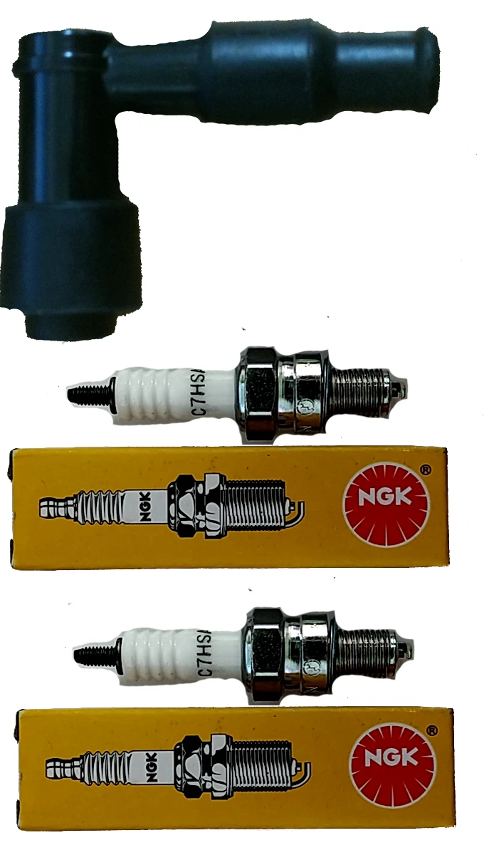 2) Spark Plug + Cap For Honda CRF80F Crf 80 F CRF80 Bike Youth Sparkplug New