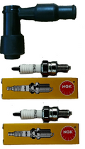 2) Spark Plug + Cap For Honda CRF80F Crf 80 F CRF80 Bike Youth Sparkplug New
