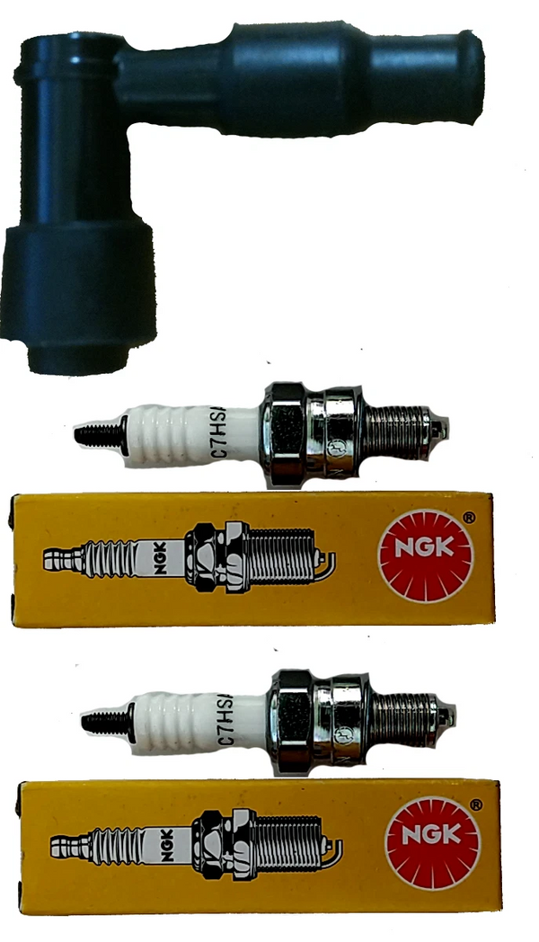2) Spark Plug + Cap For Honda CRF80F Crf 80 F CRF80 Bike Youth Sparkplug New