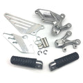 Silver Driver Front Foot Peg Bracket Fit for Kawasaki Ninja ZX14 ZX14R 2006-2018