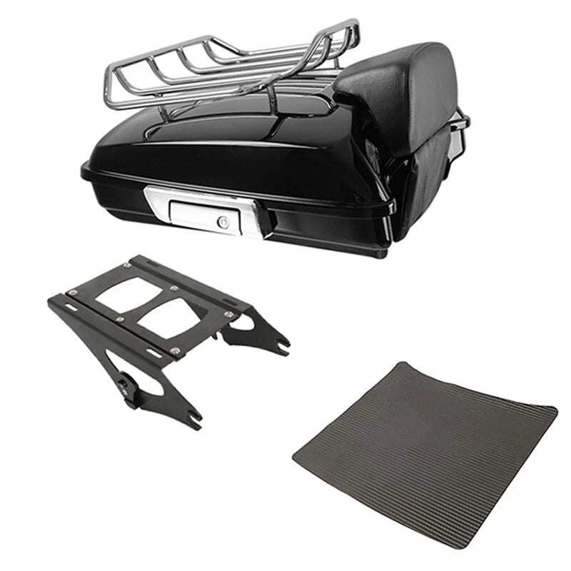 Black Razor Trunk Mount Rack Fit For Harley Touring Electra Road Glide 2014-2026