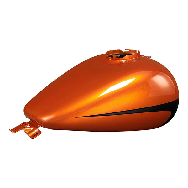 Fuel Gas Tank Fit For Harley Road Glide 2008-2024 23 Scorched Orange/Black Denim
