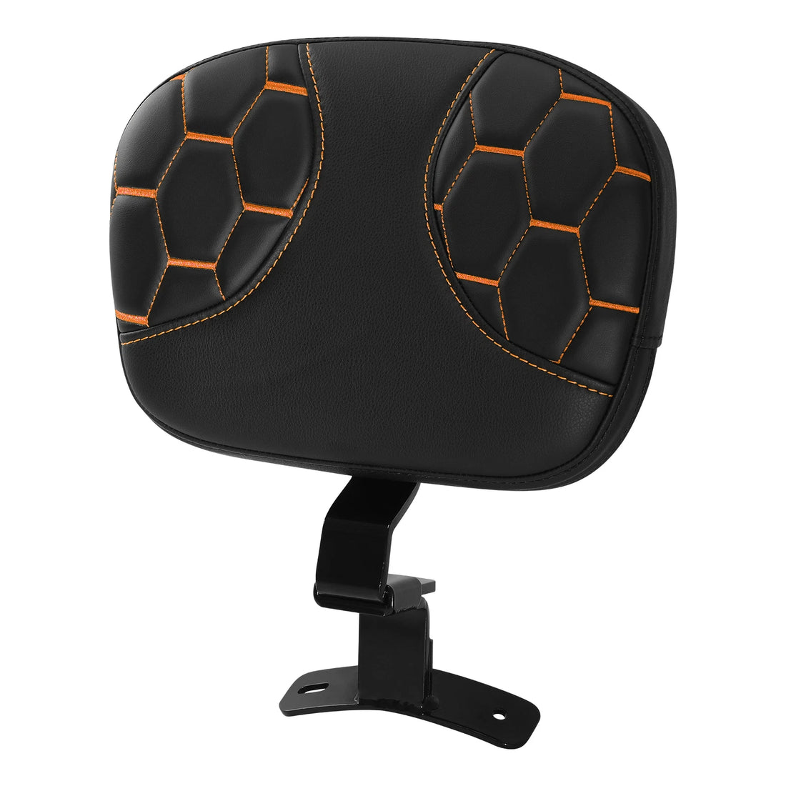 Black+Orange Front Driver Backrest Fit For Harley Touring Street Glide 2009-2024