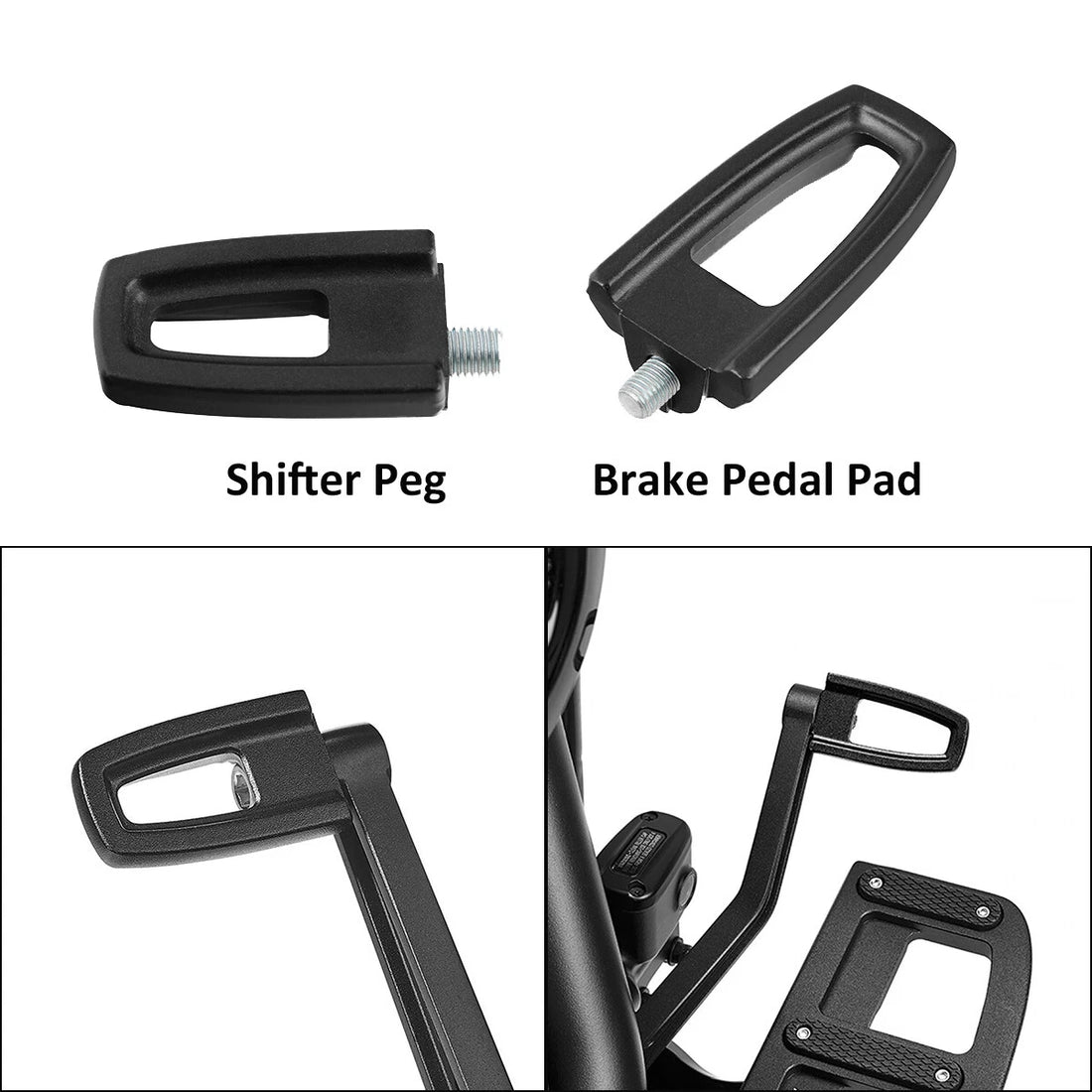 Matte Brake Pedal Pad Shifter Pegs Footpegs Fit For Harley Touring Street Glide