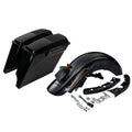 5" Stretched Saddlebags Speaker Lid & Rear Fender Fit For Harley Touring 09-2013