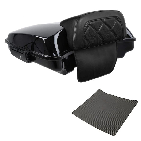 Razor Trunk Backrest Pad Fit For Harley Touring Road Street Glide 14-26 25 Black
