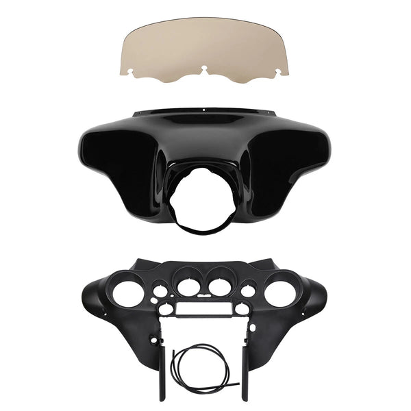Batwing Inner Outer Fairings Smoke Windscreen Fit For Harley Touring 1996-2013