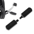 Pair 10mm Black Foot Pegs Fit For Harley Touring Dyna Softail Sportster XL