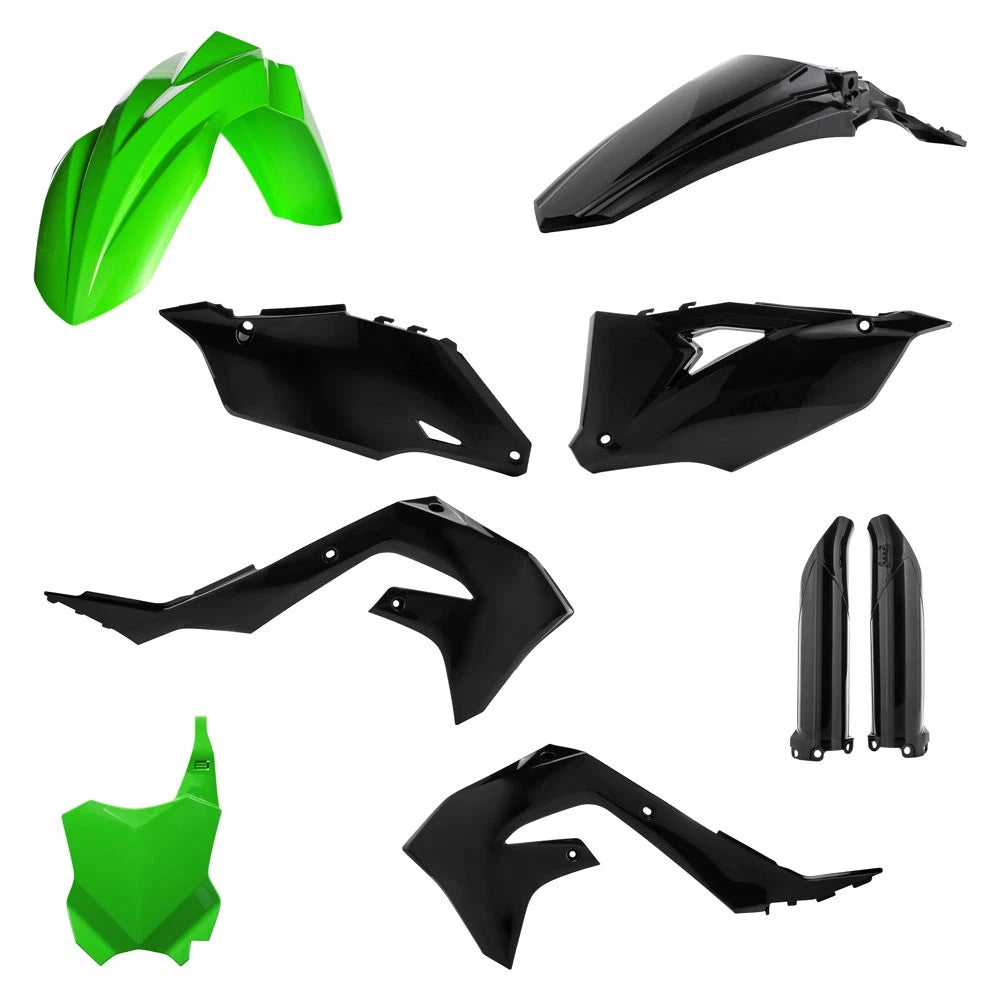 Acerbis 2736291089 Full Plastic Kit Green/Black