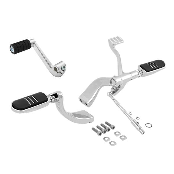 Mid Control Shifter Lever Footpegs Kit Fit For Harley Sportster XL1200 883 14-22