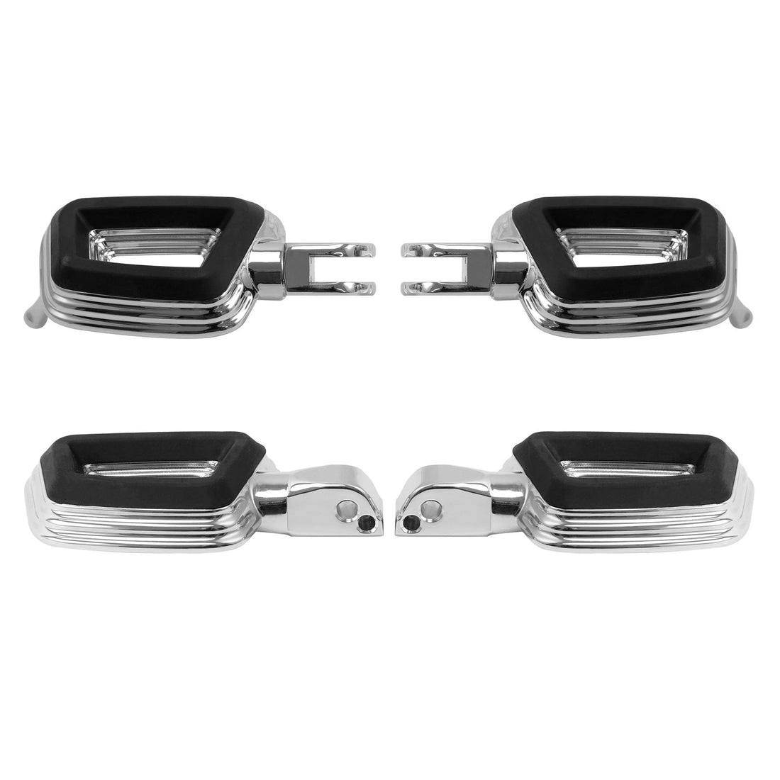 Driver & Passenger Foot Pegs Footpegs Fit For Harley Softail Slim Fat Boy 18-25