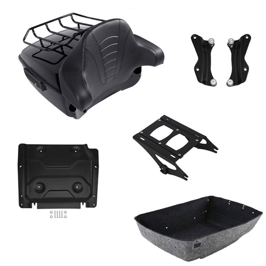 King Trunk Pad Mount Rack Docking Base Plate Fit For Harley Touring 2014-Up