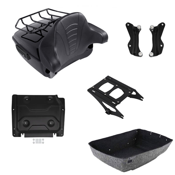 King Trunk Pad Mount Rack Docking Base Plate Fit For Harley Touring 2014-Up