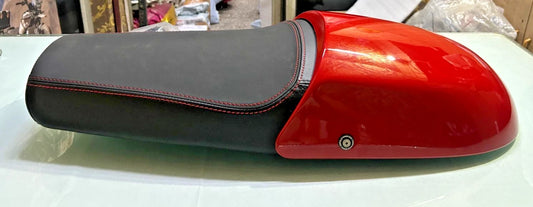 For Royal Enfield Interceptor 650 Premium Touring Dual Seat With Red Cowl @VD