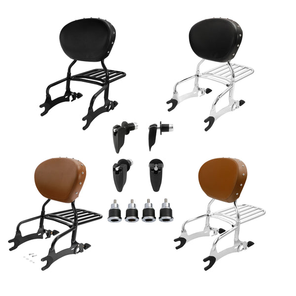 Backrest Sissy Bar Luggage Rack Spools Mount Kit Fit For Indian Chieftain 14-25