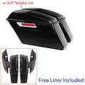 Hard Saddlebags w/ 6x9"Speaker Lid Fit For Harley Touring FLHT FLHX 2014-2023