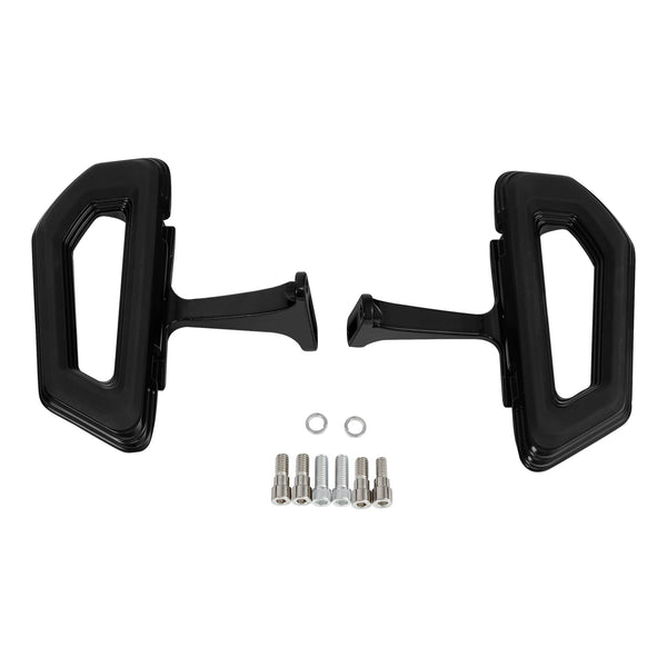 Black Rear Passenger Footboard Floorboard Fit For Harley Road Street Glide 93-25