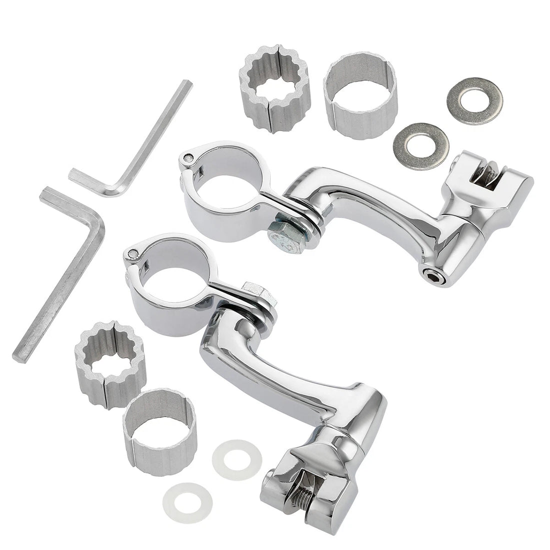 22mm-35mm Engine Guard Highway Foot Pegs Mount Fit For Harley Touring Road Glide