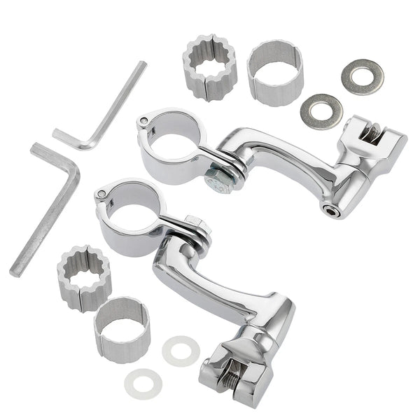 22mm-35mm Engine Guard Highway Foot Pegs Mount Fit For Harley Touring Road Glide