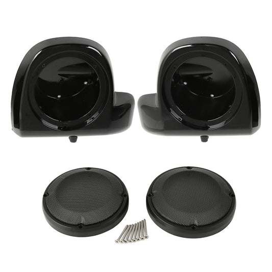 6.5" Lower Vented Fairings Speaker Pods Grills Fit For Harley Road Glide 2014-24