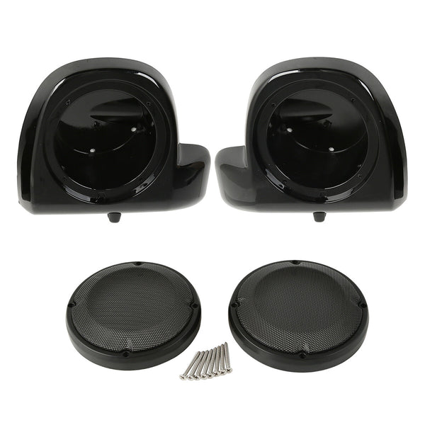 6.5" Lower Vented Fairings Speaker Pods Grills Fit For Harley Road Glide 2014-24