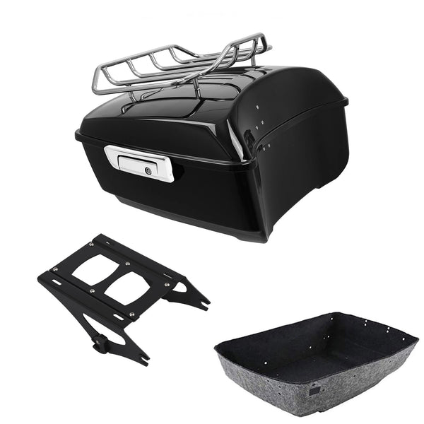 King Trunk Luggage Rack Two-Up Mount Fit For Harley Road Street Glide 2014-2026