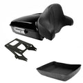 Chopped Trunk Backrest Mount Rack Fit For Harley Street Glide Flhx 2014-2026 25