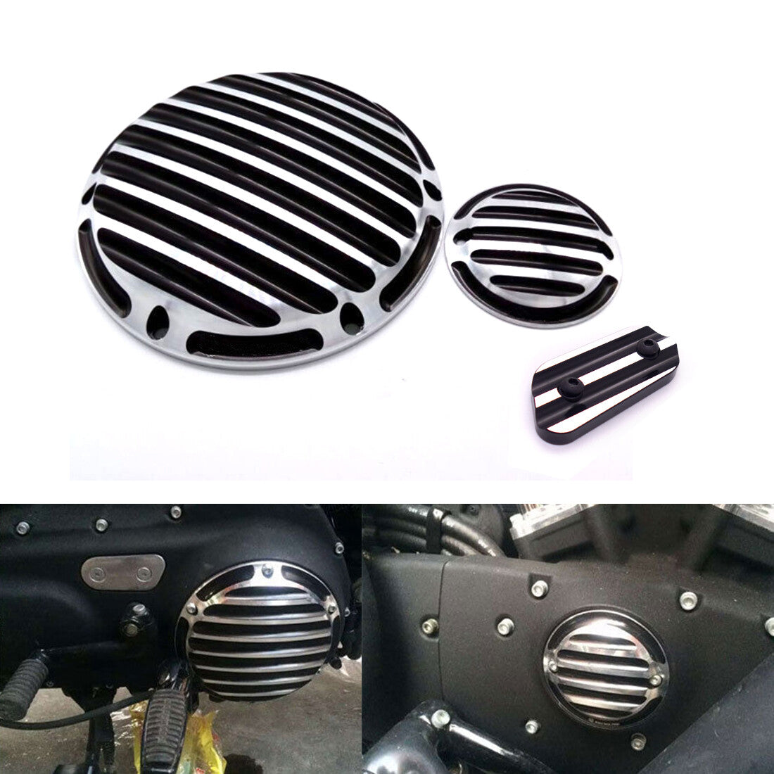 CNC Derby Timing Timer Chain Inspection Cover For Harley Sportster XL883 XR 1200