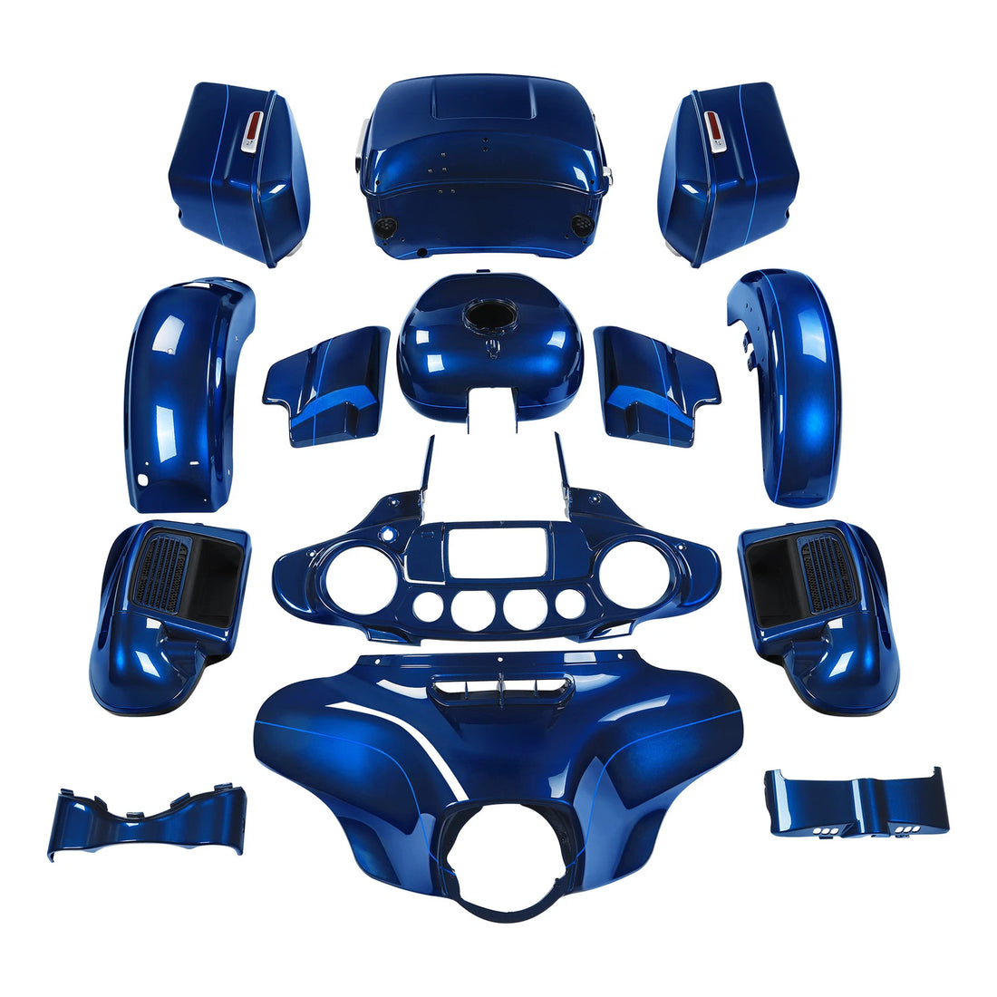 Fairings Body Kit Fit For Harley Electra Glide Ultra Limited 14-Up Superior Blue