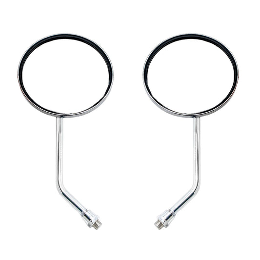 Espejos Retrovisores Rosca Derecha 10MM Cromados Ciclomotor GY6 Vento
